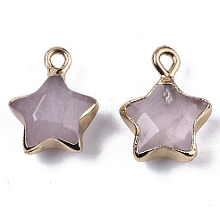 Природного розового кварца подвески&nbsp;X-G-N326-36E