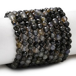 Природные иолит нитей бисера&nbsp;G-G343-B01-4mm