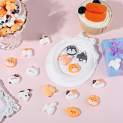 64 шт. 14 стиля кабошонов из непрозрачной смолы с изображением животных&nbsp;CRES-SC0003-20