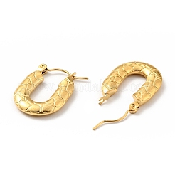 Ионное покрытие (ip) 304 нержавеющая сталь прямоугольные массивные серьги-кольца для женщин&nbsp;EJEW-G293-05G