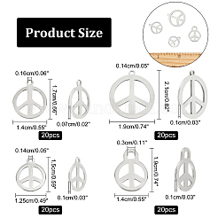 80 шт. 4 подвески из нержавеющей стали 201&nbsp;STAS-AR0001-31