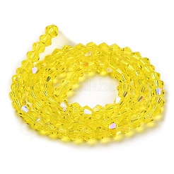 Прозрачные стеклянные бусины гальваническим пряди&nbsp;LS-EGLA-A039-T3mm-L21