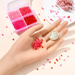 1200шт 4 цвета прозрачные акриловые бусины&nbsp;TACR-YW0002-45