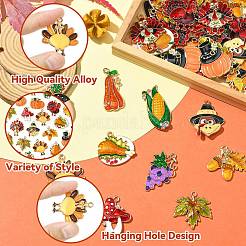 40 шт. 20 стиля подвески из цинкового сплава с эмалью на День благодарения&nbsp;FIND-CJ0004-82