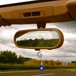 2 шт. подвесное украшение для автомобиля от сглаза синего цвета&nbsp;HJEW-DC0001-12