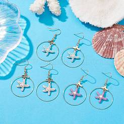 Сплав болтающиеся серьги&nbsp;EJEW-JE05349