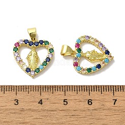 Латунные микро проложить кубический цирконий подвеска&nbsp;KK-H487-12G