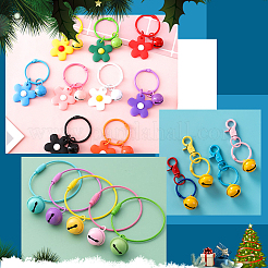 48 шт. 12-х цветные железные подвески-колокольчики&nbsp;IFIN-NB0001-43