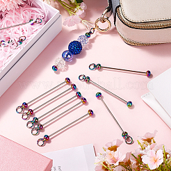 20 шт железный брелок с бисером для изготовления ювелирных изделий своими руками&nbsp;IFIN-SC0001-60