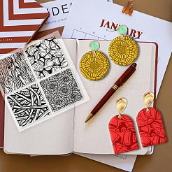 Коврик с текстурой силиконовой глины&nbsp;AJEW-WH0447-027