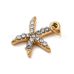 Подвески из нержавеющей стали 304 со стразами&nbsp;STAS-B097-06G-03