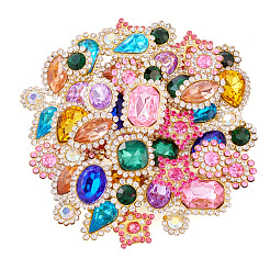 100 шт. пришивные стразы в форме капли/сердца/звезды&nbsp;FIND-TA0006-69D