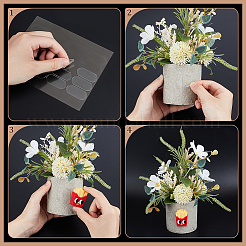 300шт овальная двухсторонняя клейкая лента&nbsp;FIND-WH0111-726A