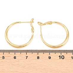 Латунь обруч серьги для женщин&nbsp;EJEW-A156-17A-G