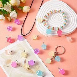 64 шт. подвеска из полупрозрачной смолы 8 цветов&nbsp;JX857A