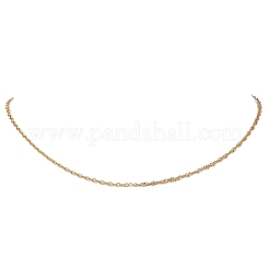 Женские цепочки-цепочки из нержавеющей стали 304 толщиной 2 мм в сингапурском стиле&nbsp;NJEW-JN05558