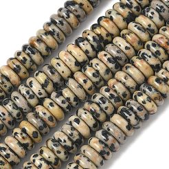 Природные яшмы далматин бисер нитей&nbsp;G-G329-A03-3x8mm