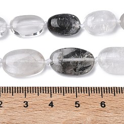 Натуральный черный лодолитовый кварцевый бисер&nbsp;G-L650-E02-02