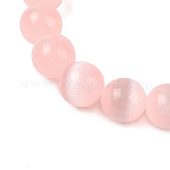 Круглые браслеты из натурального селенита с бусинами&nbsp;BJEW-L694-002A-02