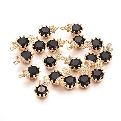 Латунь стекло кулоны&nbsp;LS-KK-P138-09G