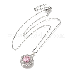 Ожерелья из нержавеющей стали 304 с цепочкой из троса&nbsp;NJEW-H040-18P-03