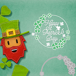 2 шт. 2 стиля День Святого Патрика трафареты для резки углеродистой стали&nbsp;DIY-WH0309-725