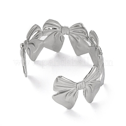 Браслеты-манжеты из нержавеющей стали 304 для женщин&nbsp;BJEW-G729-01P