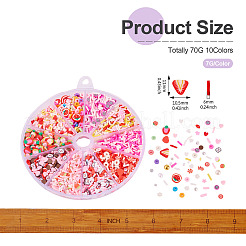 70гр 10 стиля кабошонов из полимерной глины ручной работы&nbsp;CLAY-SW0001-03A