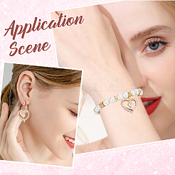 6 шт. Покрытие стойки латунь микропаве прозрачные подвески из кубического циркония&nbsp;KK-BBC0016-04