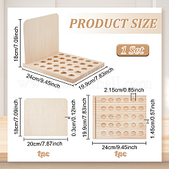 Подставки для бутылок из дерева на 30 слот&nbsp;ODIS-WH0061-85