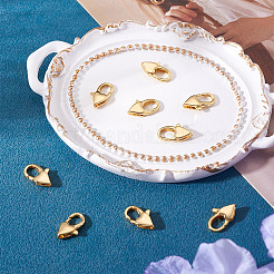 8 шт. латунные застежки-лобстеры в форме сердца&nbsp;KK-TA0002-71