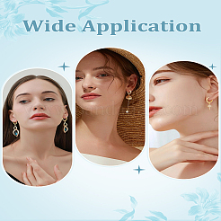 20 шт. латунная фурнитура для сережек-колец&nbsp;KK-LP0001-58