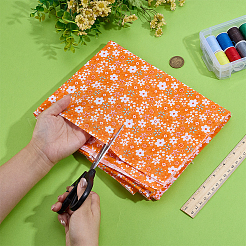 Хлопчатобумажная ткань с цветочным узором&nbsp;DIY-WH0591-275B