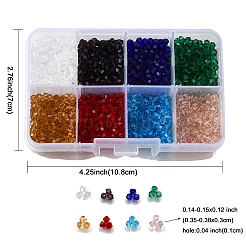 8 цвет имитирует австрийские хрустальные гальванические биконические стеклянные бусины&nbsp;GLAA-FP0001-32