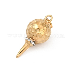 Подвески из нержавеющей стали 304 с микропаве из кубического циркония&nbsp;LS-STAS-D305-02G-G