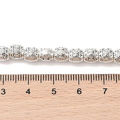 Бочка тибетский стиль нити сплава шарик&nbsp;TIBEB-O007-37-NR