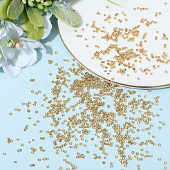 2000шт латунные обжимные бусины&nbsp;KK-BBC0022-06A-G