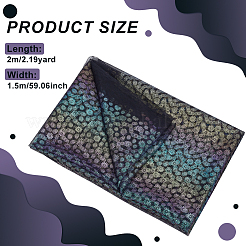 Полиэфирная ткань с цветочным узором&nbsp;DIY-WH0678-104B