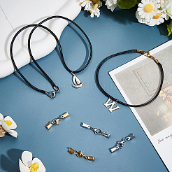 40 шт. 2-цветный ионно-покрытый (IP) карабин из нержавеющей стали 304 с наконечниками для шнура&nbsp;STAS-PH0006-94