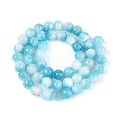 Натуральные окрашенные нити бус из персидского нефрита и драгоценных камней&nbsp;X-G-R271-8mm-XP15