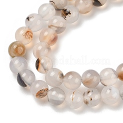 Нити из натурального дендритного агата&nbsp;G-A248-A07-01