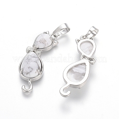 Кулоны с котенком из говлита&nbsp;G-J386-E14