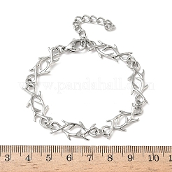 Браслеты-цепочки из нержавеющей стали 304 для женщин&nbsp;BJEW-D385-07P