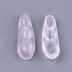 Прозрачный лак окрашенные стеклянные подвески&nbsp;LS-GLAA-S183-18A