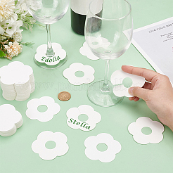 Бумажные подвески для бокалов для вина&nbsp;AJEW-WH0009-60B-01