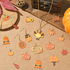 56 шт. 14 стиля подвески из сплава и эмали на тему Дня благодарения&nbsp;ENAM-SC0006-80