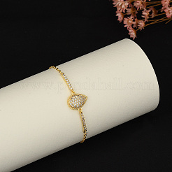 Элегантные латунные браслеты со звеньями-капельками&nbsp;DG0547-1