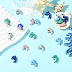 20шт 5 цвета фарфоровые бусины ручной работы&nbsp;PORC-CJ0001-14