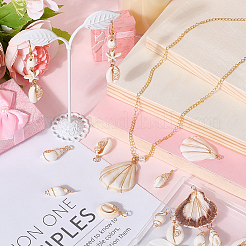 24 шт. подвески из натуральных ракушек в 4 стилях&nbsp;FIND-SC0015-67