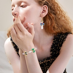 10 шт. 10 стиля эмалевых бусин из нержавеющей стали 304&nbsp;STAS-YW0003-65